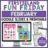 Fun Friday Activities February | Digital Games | Valentine