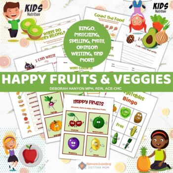 Preview of Fun Friday Activities - Fruits, Vegetables, Fun Food Activities