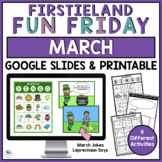 Fun Friday Activities March | Digital Games | St. Patrick'