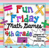 4th Grade Math Games Fun Friday Math Centers Bundle