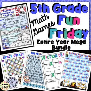 Preview of Fun Friday Math Games: Mega Bundle (5th Grade)