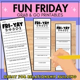 Fun Friday Morning Activity | Grab & Go | PRINTABLES