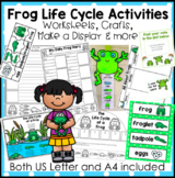 Life Cycle of a Frog Activity Bundle - Worksheets, Posters