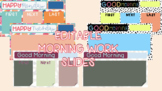 Fun + Functional GOOGLE SLIDES Morning Work Templates!