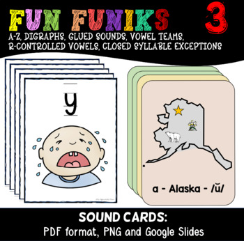 Preview of Fun Funiks: Letter-Keyword-Sound Flashcards for Level 3