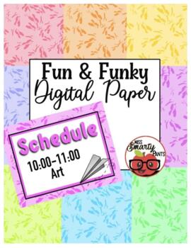 Preview of Fun & Funky Digital Papers Freebie