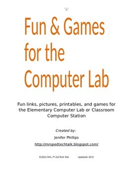Preview of Fun & Games for the Computer Lab