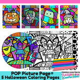 Fun Halloween Coloring Pages BUNDLE Halloween Pop Art Colo
