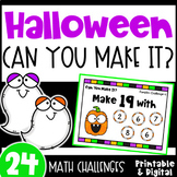 Fun Halloween Math Activities - Can You Make It? Math Game