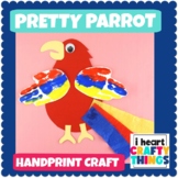 Fun Handprint Parrot Craft