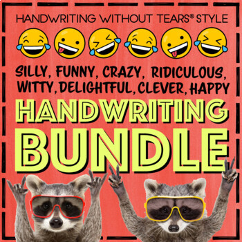 Preview of Fun Handwriting Practice Year Long BUNDLE morning work daily writing centers