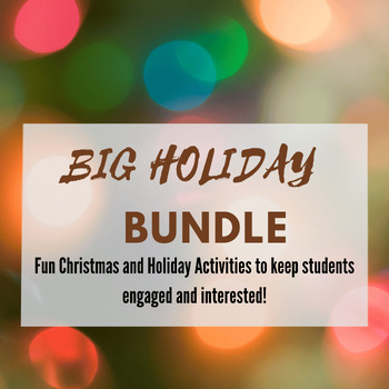 Preview of Fun Holiday / Christmas Bundle! FOUR Activities for Christmas or Holiday Fun!