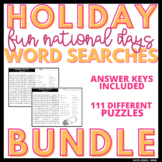 Fun Holiday Word Search Bundle