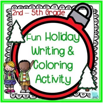 Preview of Christmas Coloring & Writing Activity