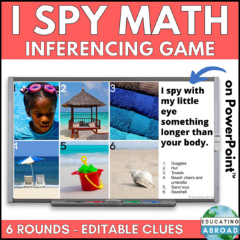 Preview of Math Game for the Whole Class Math Review | I Spy