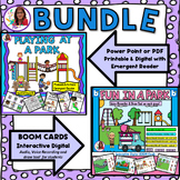 Fun In A Park Actions & Pronouns BOOM Cards & PowerPoint BUNDLE