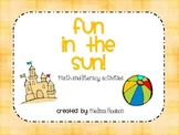 Fun In th Sun- Math, Literacy and Craftivity Activities