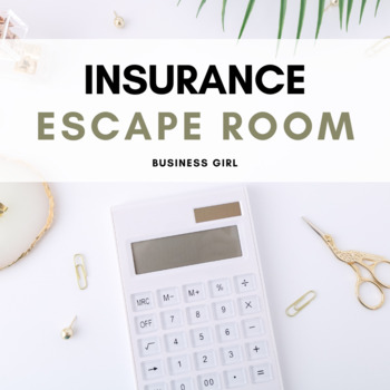 Preview of Fun Insurance Escape Room Activity
