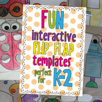 Preview of Interactive Notebook Flip Flap Templates - Perfect for K-2