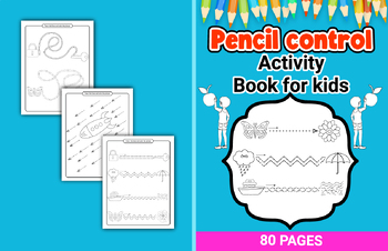 Preview of Fun Kindergarten Prek Pencil Control Sheets | Nurture Fine Motor Skills