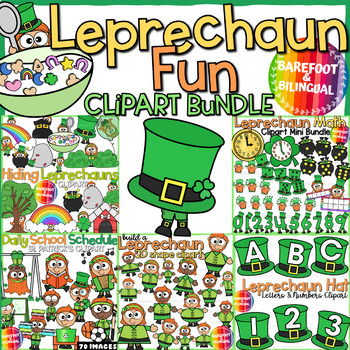 Preview of Fun Leprechaun Clipart Bundle | St Patricks Day Clipart