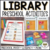 Library Preschool Activity Pack - Math & Literacy Center A