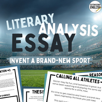 Preview of Fun Literary Analysis Essay Assignment for Middle School | Sample | Rubric