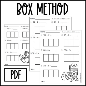 Preview of Fun Long Division Box Method