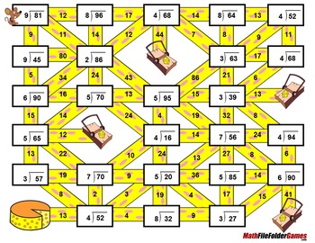 Fun Long Division Worksheets / Mazes By Mathfilefoldergames | Tpt