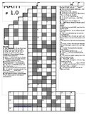 Fun MATH Crossword Puzzle STEM