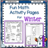 Fun Math Activity Pages for Winter
