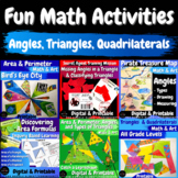Fun Math BUNDLE Angles Triangles Quadrilaterals Math & Art