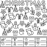 Fun Math Coloring Worksheets: Count and Color Christmas Ob
