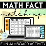 Fun Math Facts Practice Activity Matching Game on Jamboard