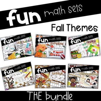 Preview of Fall Themed Math Centers {THE bundle}