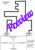 Fun Maze Activity to practice directional vocabulary! - ¡L