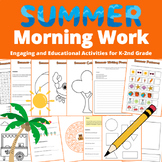 Fun Morning Summer Morning Work (K-2nd Grade) + FREE Certi