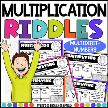 Preview of Summer Multiplication Review Worksheets Practice Riddles for 4th & 5th Graders