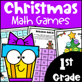 Fun NO PREP Christmas Math Games: 1st Grade Activities w/ 