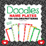 Fun Name Plates | Student Desk Name Pates | Editable Name Plates