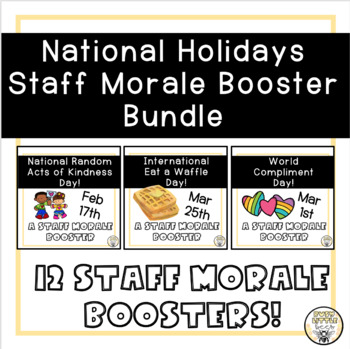 Preview of Crazy National Holidays Staff Morale Boosters
