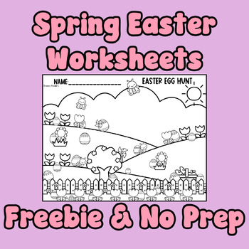 Preview of Fun No Prep Easter Worksheets FREEBIE!!!