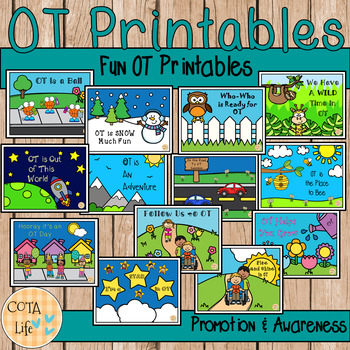 Preview of Fun Occupational Therapy Printables