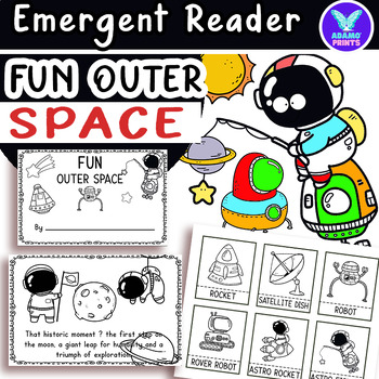 Preview of Fun Outer Space Science Emergent Reader Classroom ELA Activity NO PREP