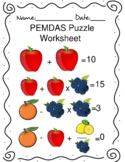 Fun PEMDAS Puzzle Worksheet