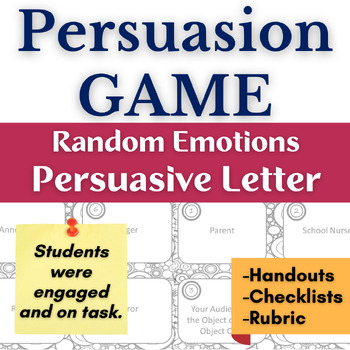 Preview of Fun Persuasive Writing Game Using Ethos Pathos Logos