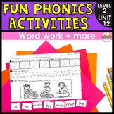 Fun Phonics Activities for Unit 12 - Exit Tickets, Trick W