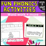 Fun Phonics Activities for Unit 10 - Exit Tickets, Trick W