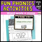 Fun Phonics Activities for Unit 11 - Exit Tickets, Trick W
