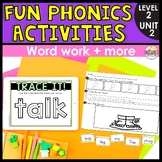 Fun Phonics Activities for Unit 2 - Exit Tickets, Trick Wo